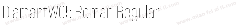 DiamantW05 Roman Regular字体转换